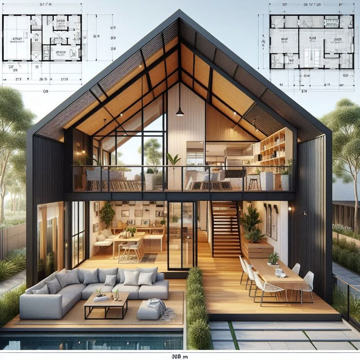 Дом из металлокаркаса